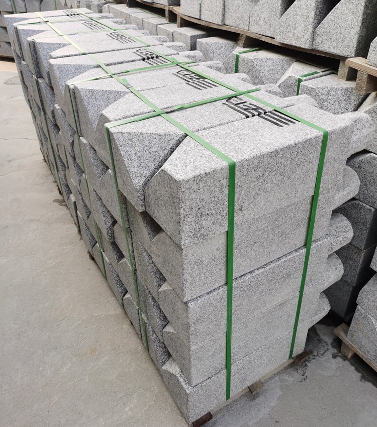 花崗巖車檔石成品展示 花崗巖車檔石成品展示