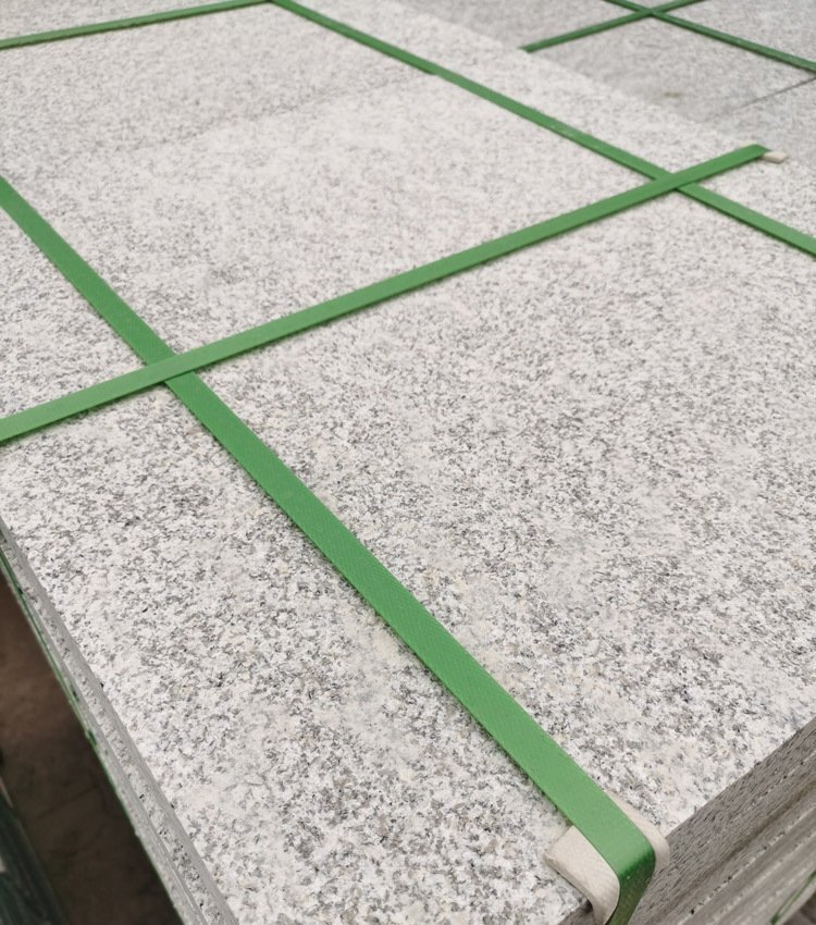 芝麻灰火燒板踏步石效果 芝麻灰火燒板踏步石效果